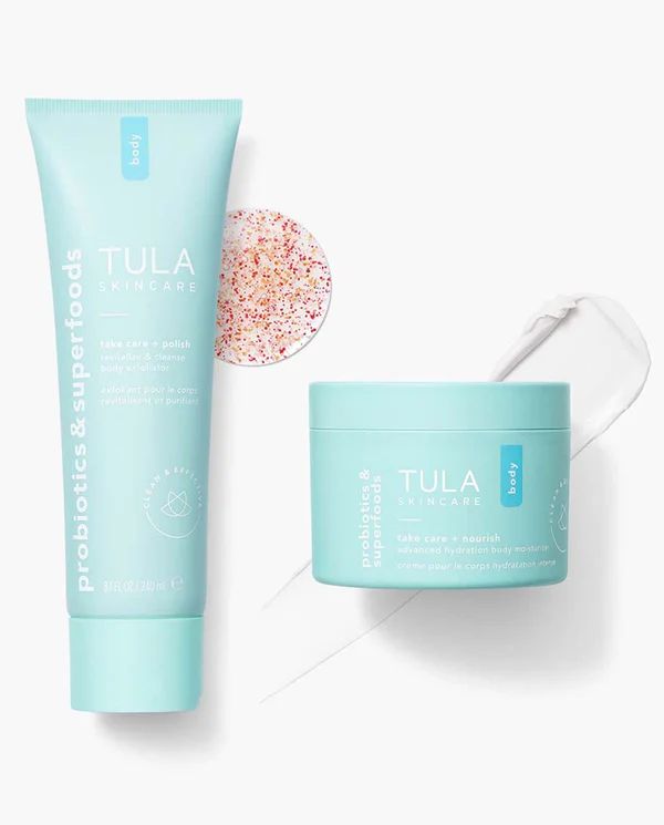 Create the ultimate skincare routine for your body with this dynamic duo. Start by cleansing and ... | Tula Skincare