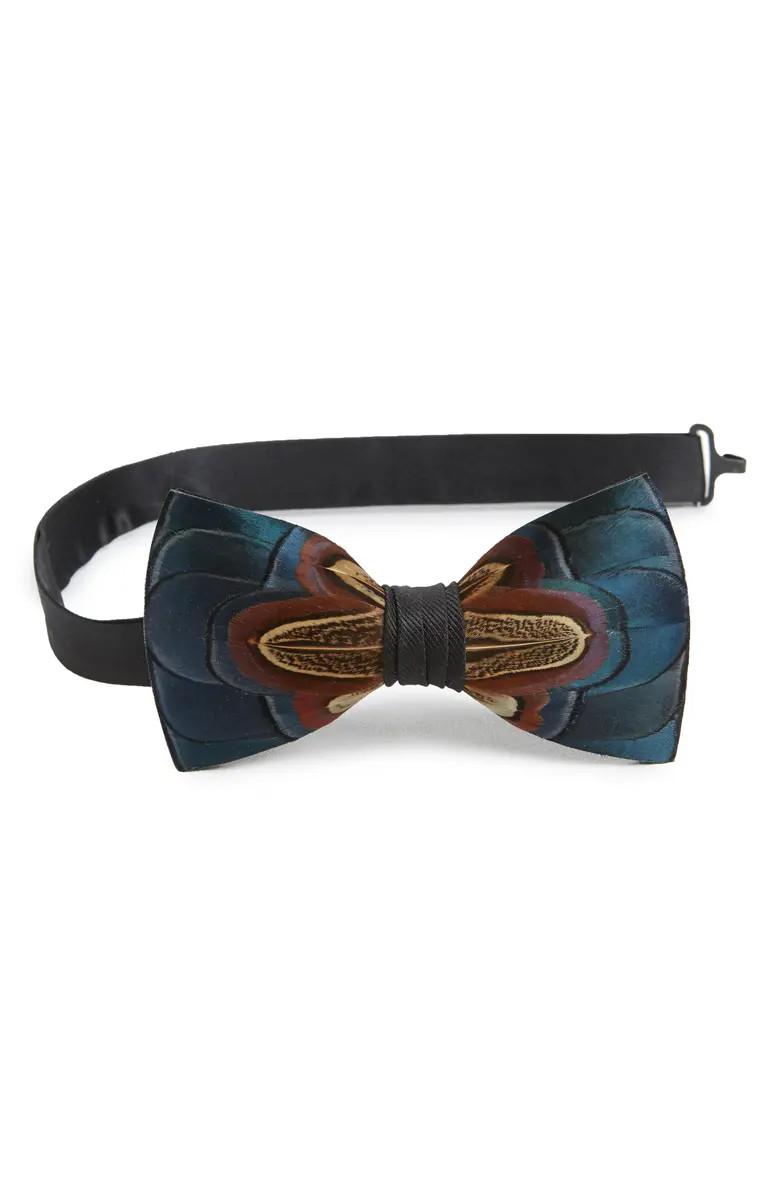 Brackish & Bell Dawho Feather Bow Tie | Nordstrom
