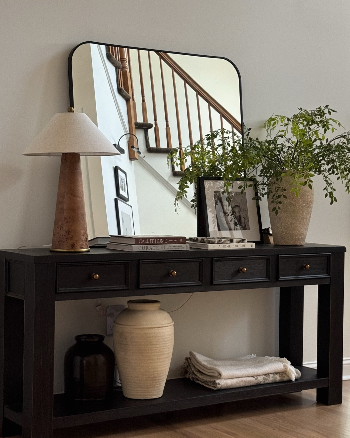 Entryway decor, living room decor, dining room decor, entryway lamp, living room lamp, table lamp, studio McGee, Target home decor, entryway mirror, spring stems, summer stems, console table decor, sideboard decor ￼

#LTKHome