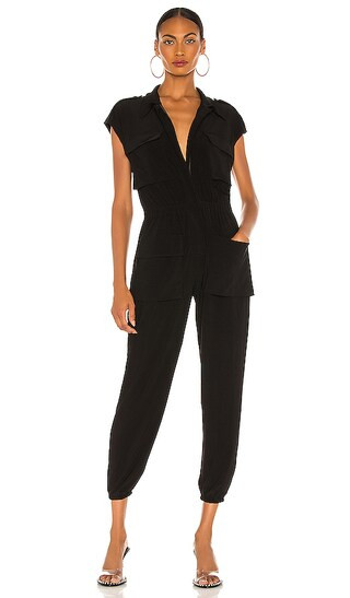 Sleeveless Cargo Jumpsuit in Black | Revolve Clothing (Global)