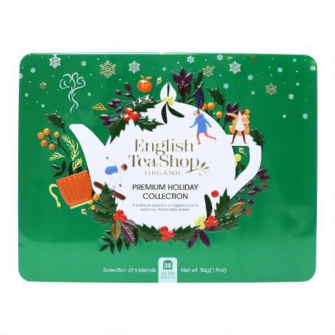 English Tea Shop Organic Premium Holiday Tea Tin 36 Count | World Market