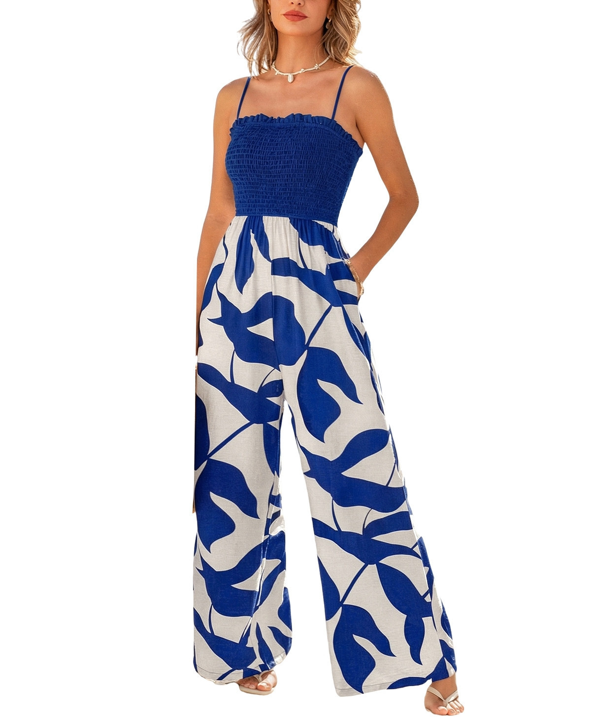 Cupshe Women's Influence Tropical Jumpsuit - Blue | Macy's