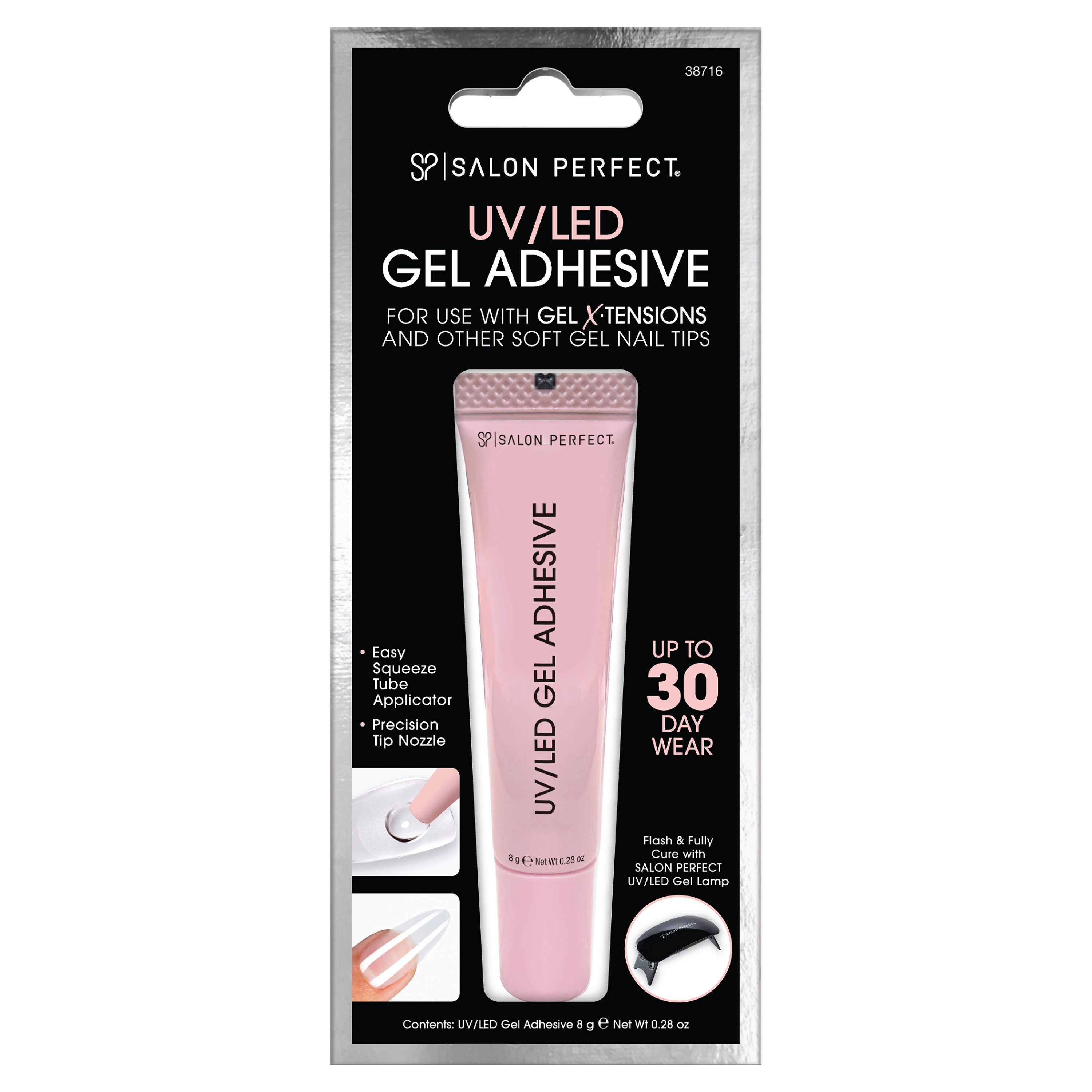 Salon Perfect UV/LED Gel Adhesive Glue for Soft Gel Nail Tips, Nail Art and Embellishments, 0.28 ... | Walmart (US)