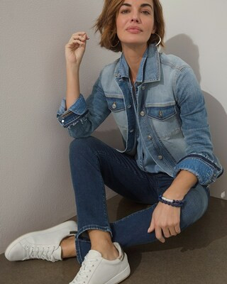 Laser Patches Denim Jacket | Chico's