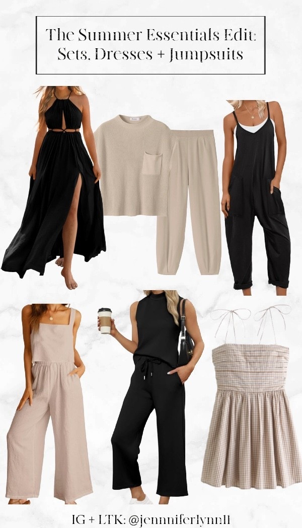 Who doesn’t love a good set, dress or jumpsuit. I have some of these + would love the others. Most of these come in other colors as well if neutrals isn’t your style  

#LTKFindsUnder100 #LTKSeasonal #LTKSummerEdit