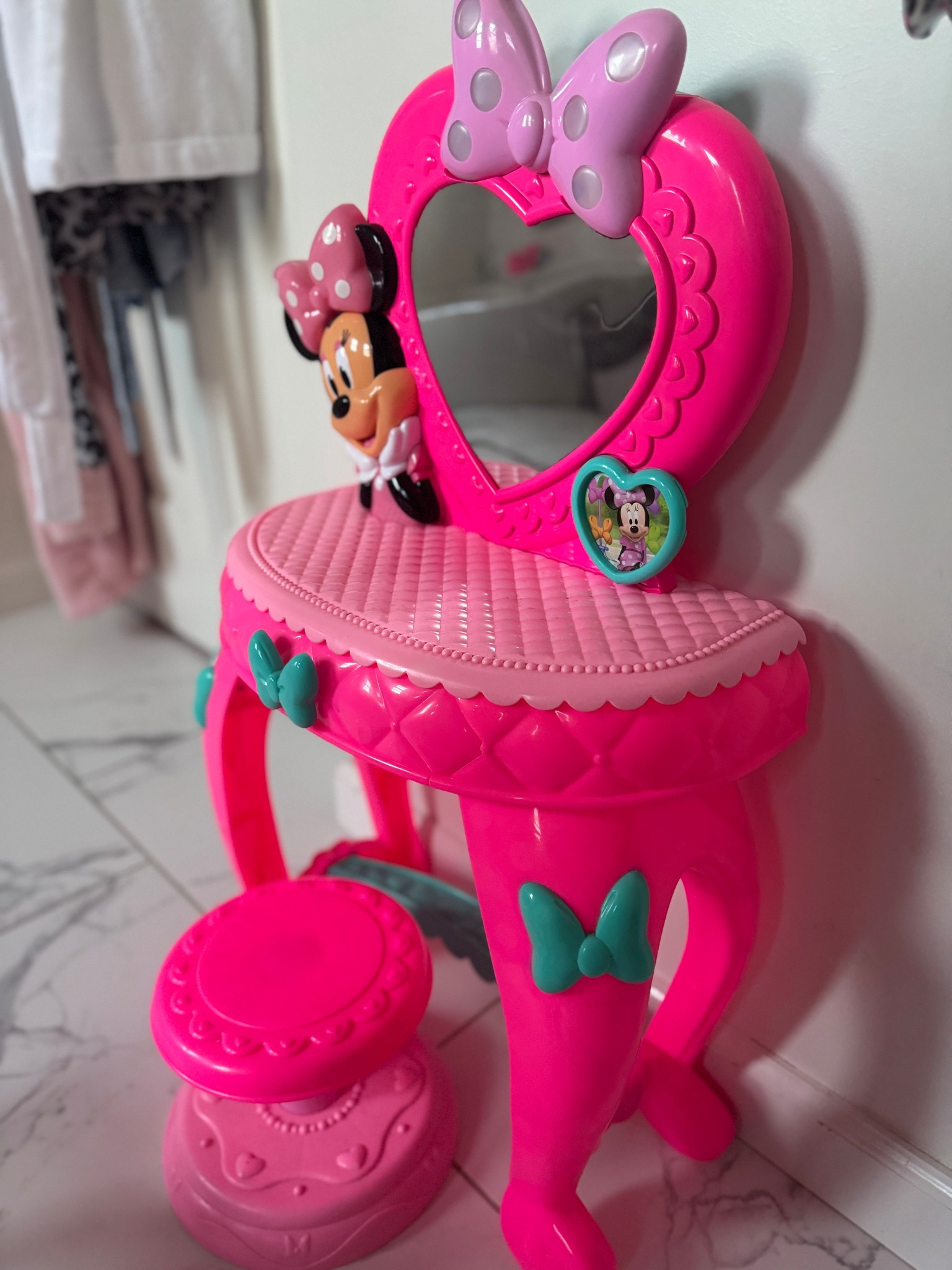 Lady’s Favorite Vanity … one of the best gifts we got Lady for her birthday last year. She plays with it everyday and really enjoys to play pretend with her morning routine using the Minnie Moise vanity! 

#LTKKids #LTKGiftGuide