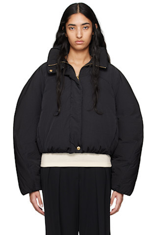 Black La Casa 'La doudoune courte Caraco' Jacket | SSENSE