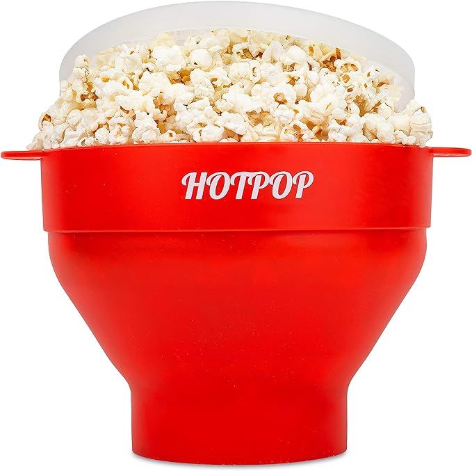 The Original Hotpop Microwave Popcorn Popper -17 Color choices, Silicone Popcorn Maker, Collapsib... | Amazon (US)