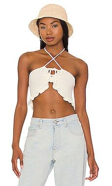 Gracie Crochet Ruffle Top
                    
                    MORE TO COME | Revolve Clothing (Global)