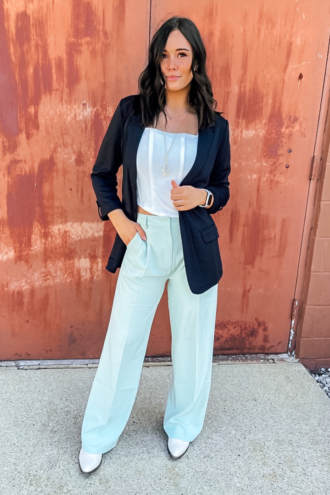 loving these green pants for spring☘️✨

#LTKSeasonal #LTKFind #LTKworkwear