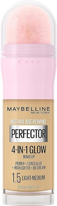 Maybelline New York Instant Age Rewind Instant Perfector 4-In-1 Glow Makeup, Light/Medium | Amazon (US)