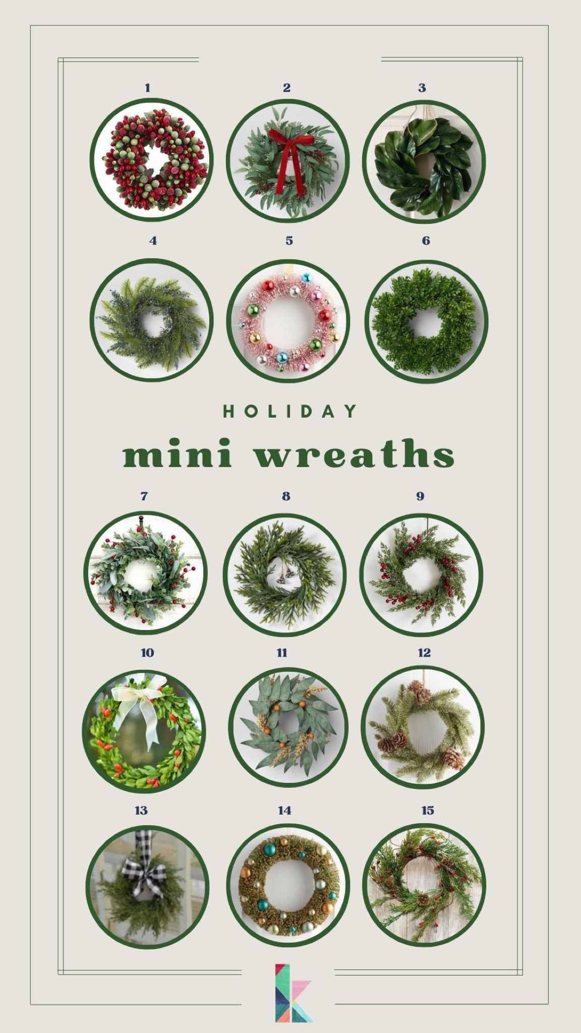 Mini wreaths, Christmas decor, small wreaths 

#LTKhome #LTKunder50 #LTKHoliday