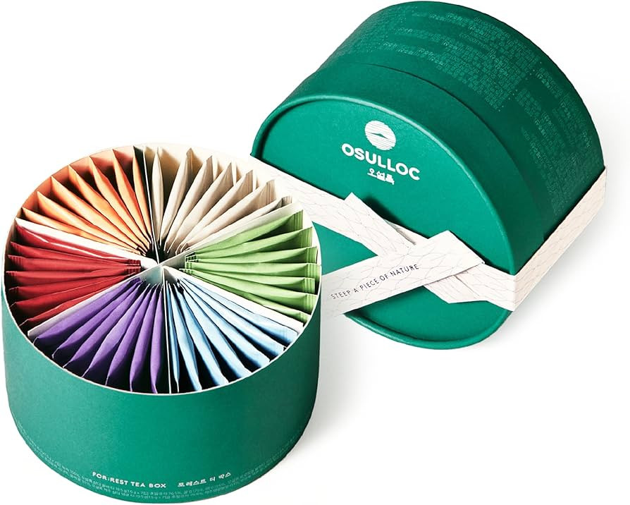 Osulloc For:rest Tea Box (42 Count, 6 Types x 7ea,) Exquisite & Unique Gift idea For Tea Lover, V... | Amazon (US)