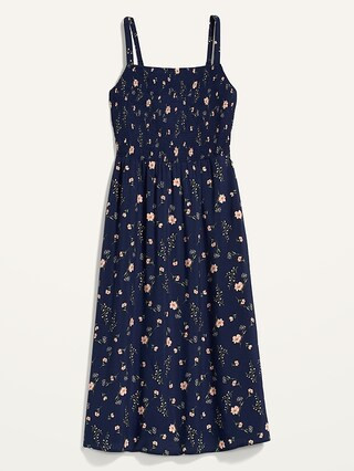 Smocked Fit & Flare Cami Midi Dress for Women | Old Navy (US)