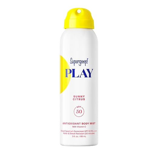 Supergoop! PLAY Antioxidant Body Mist Vitamin C -SPF 50 PA++++ Broad Spectrum Sunscreen - Body Sp... | Amazon (US)