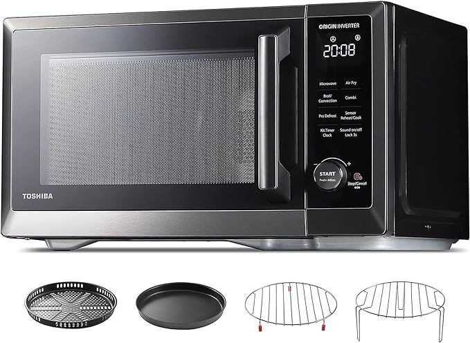 TOSHIBA Countertop Microwave Oven Air Fryer Combo, Inverter, Convection, Broil, Speedy Combi, Eve... | Amazon (US)