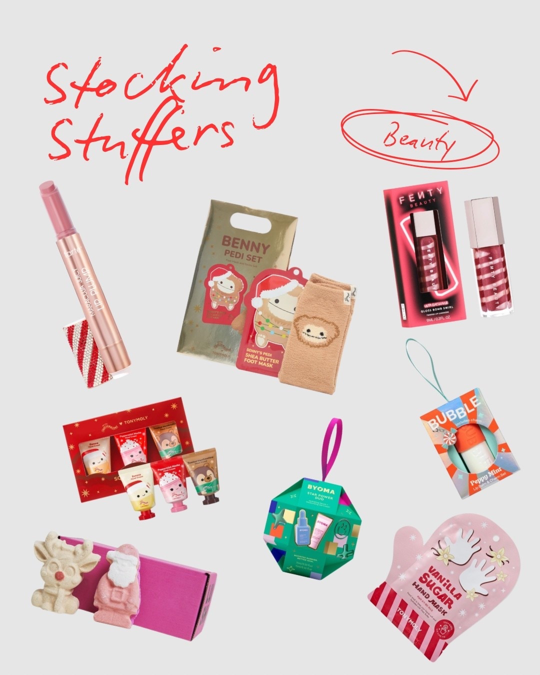 Stocking Stuffers: Beauty Edition!

Check out these beauty treats to put in your own stocking, or that of teen/preteen girls.

From foot and hand masks, to lotion, skincare, mascara, lip gloss and more!

#giftsforher

#LTKHoliday #LTKGiftGuide #LTKBeauty