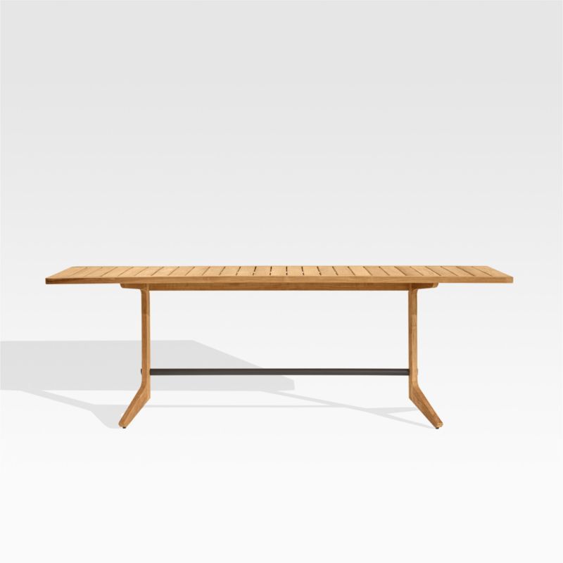 Kinney Teak Outdoor Dining Table | Crate and Barrel | Crate & Barrel