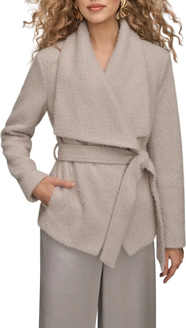 Donna Karan New York Belted Wrap Sweater Jacket | Nordstrom | Nordstrom
