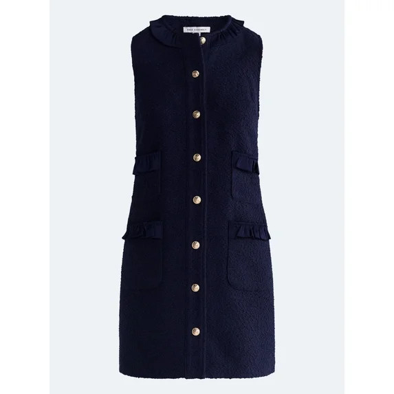 Free Assembly Women's and Women's Plus Sleeveless Button Front Combo Shift Dress, Sizes XS-4X | Walmart (US)