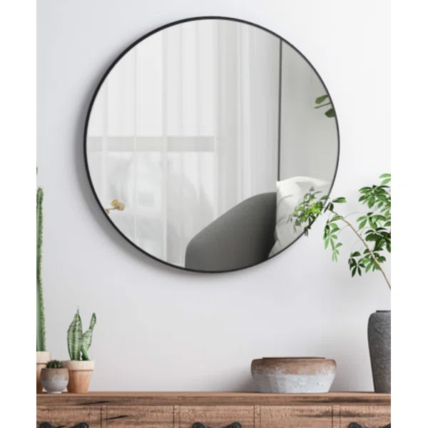 Adheesh Round Metal Wall Mirror | Wayfair North America