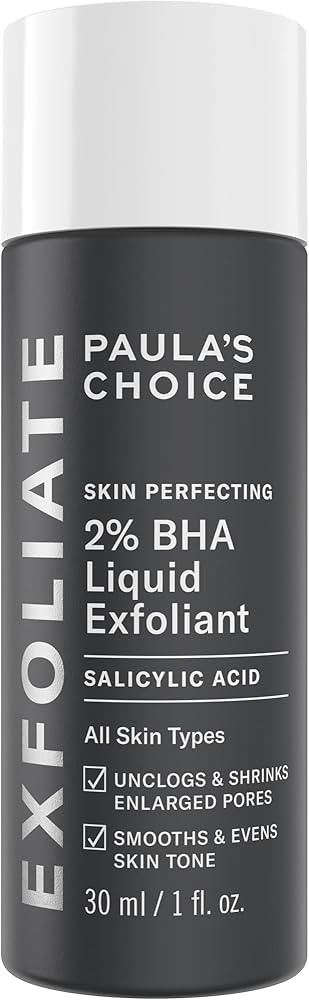Paula's Choice SKIN PERFECTING 2% BHA Liquid Salicylic Acid Exfoliant-Facial Exfoliant for Blackh... | Amazon (US)