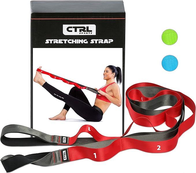 Stretching Strap with Loops for Physical Therapy, Yoga, Exercise and Flexibility - Non Elastic Fi... | Amazon (US)