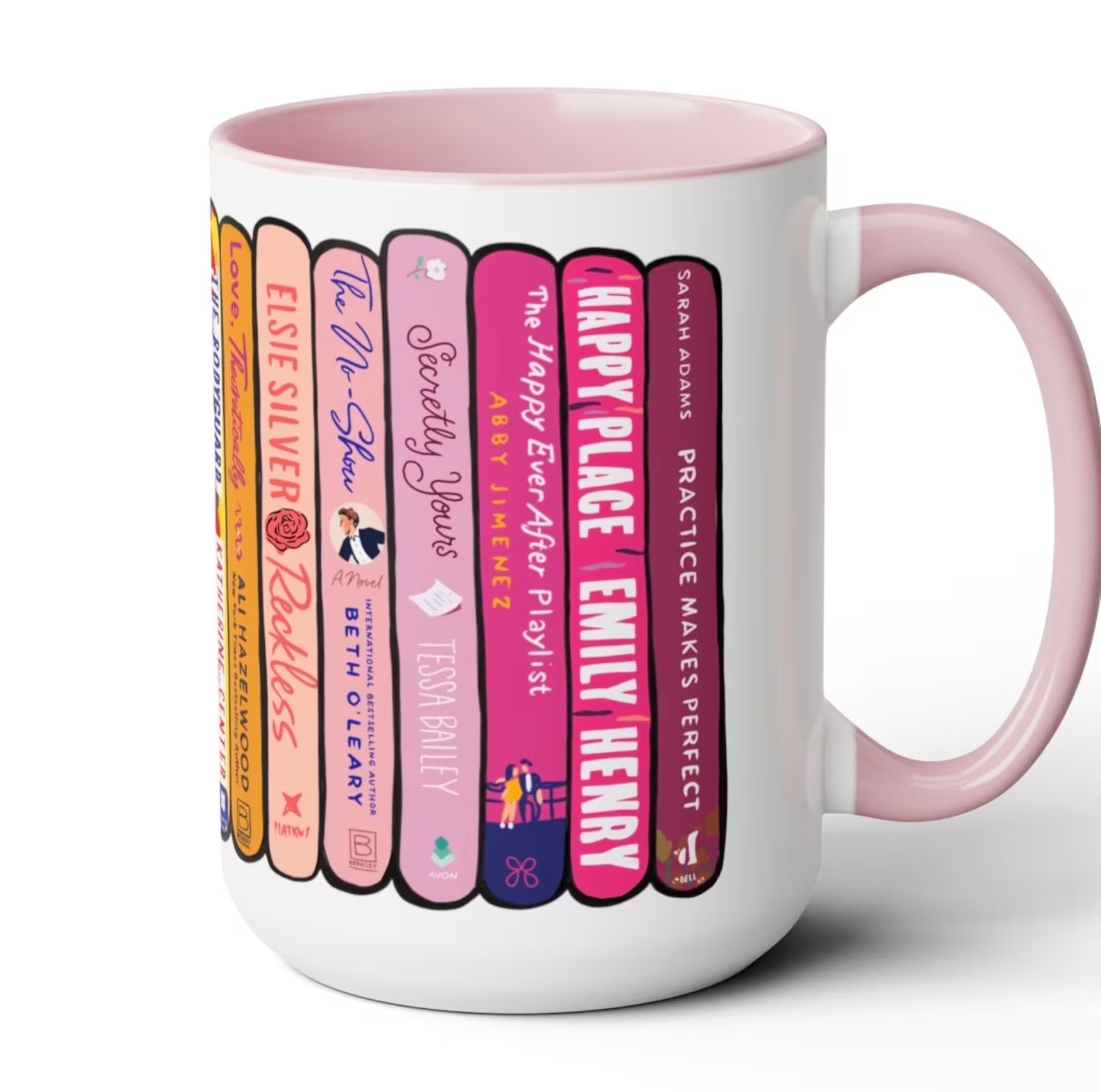 Customizable Book Stack Tall Mug 15 Oz - Etsy | Etsy (US)