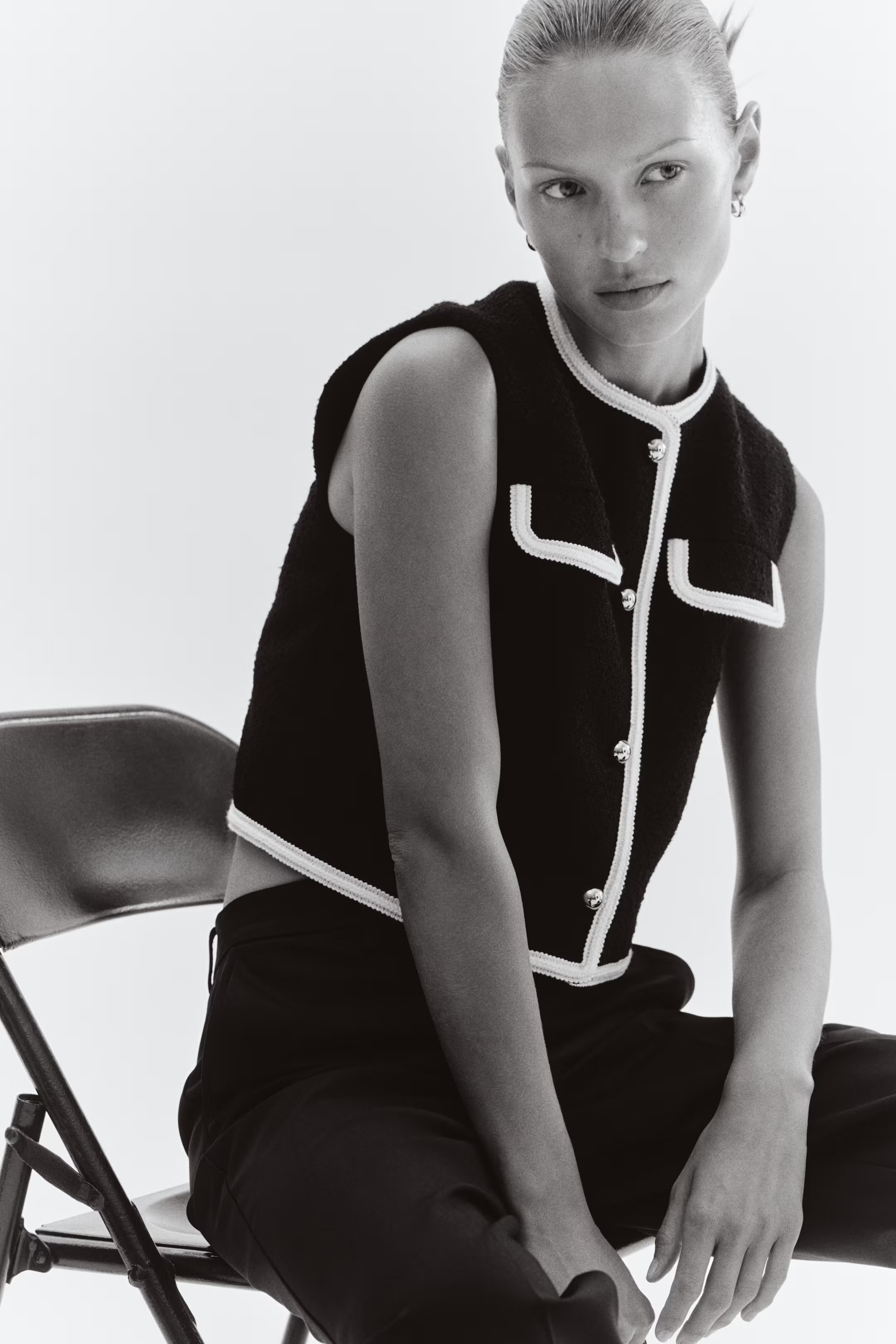 Bouclé waistcoat | H&M (UK, MY, IN, SG, PH, TW, HK)