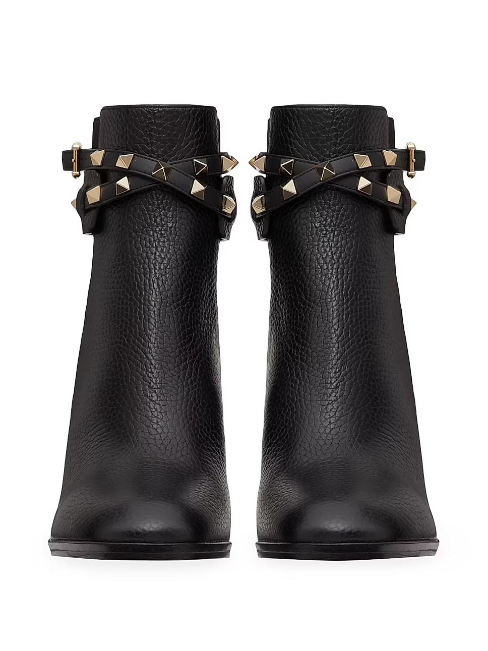 Rockstud Grainy Calfskin Ankle Boots | Saks Fifth Avenue