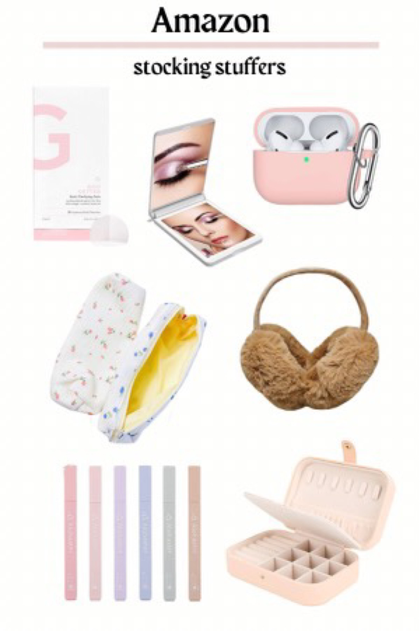 Amazon stocking stuffers!

Last minute gift ideas, stocking stuffers, amazon finds, affordable gift ideas, travel gifts, gifts for everyone, gifts for her

#LTKunder50 #LTKHoliday #LTKGiftGuide