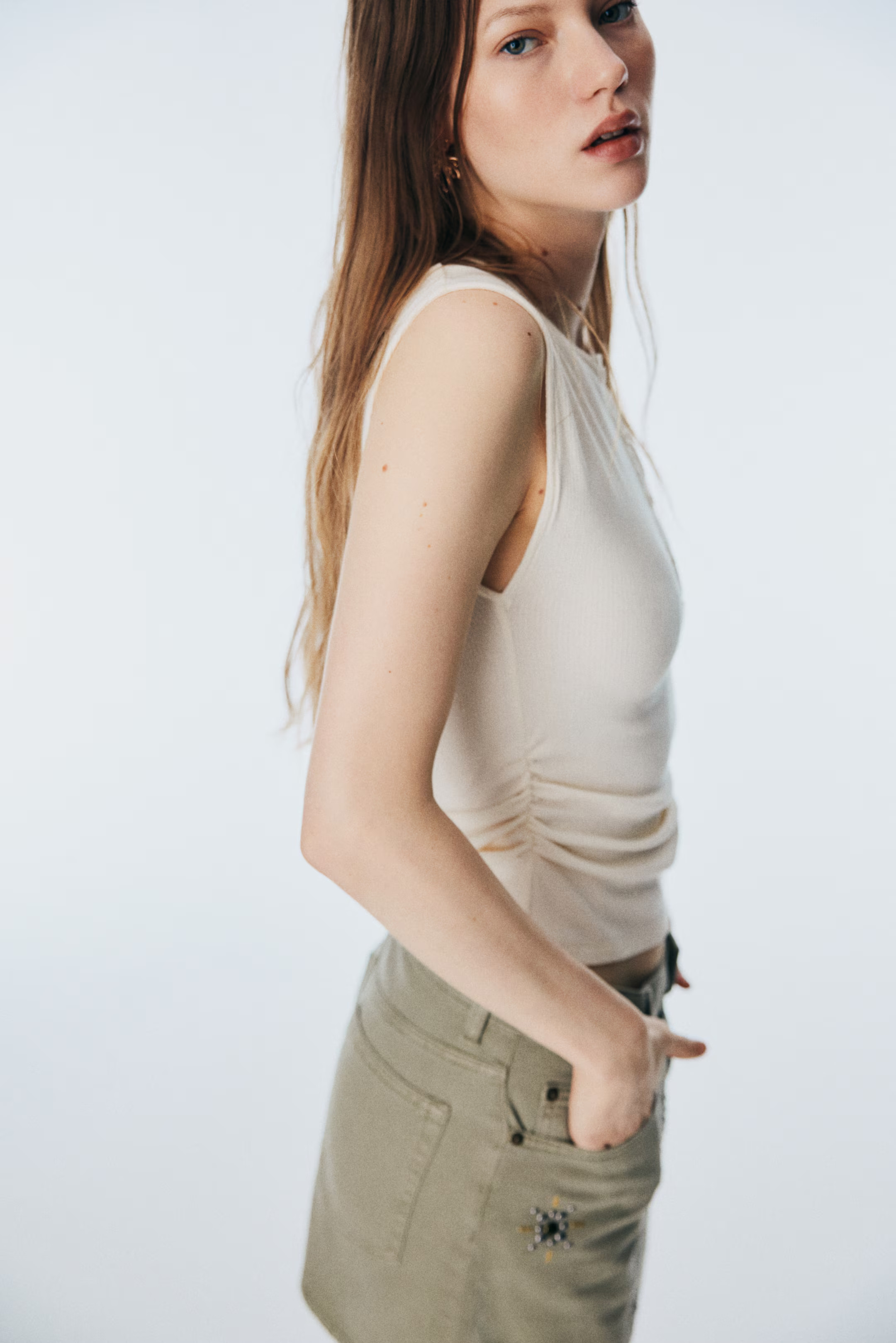 Draped Sleeveless Top | H&M (US + CA)