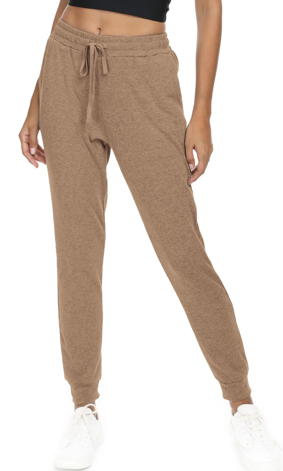 Aiyino Women's Joggers Pants Active Sweatpants Cotton Tapered Workout Yoga Lounge Track Pants wit... | Walmart (US)