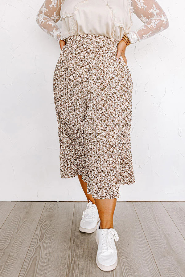 Belize Me Pleated Skirt Curves | Impressions Online Boutique