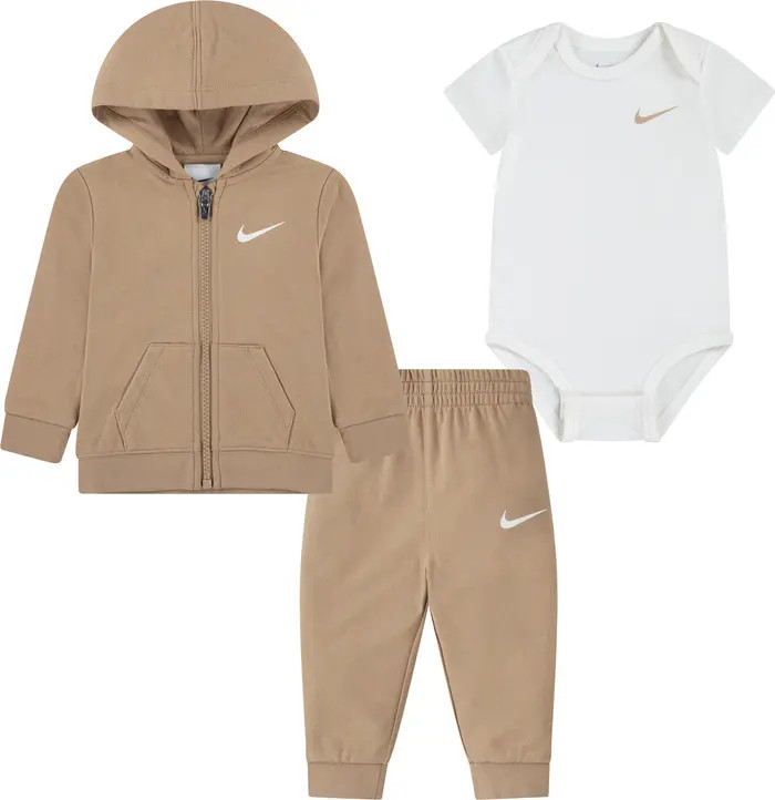 Nike Zip Hoodie, Bodysuit & Joggers Set | Nordstrom | Nordstrom