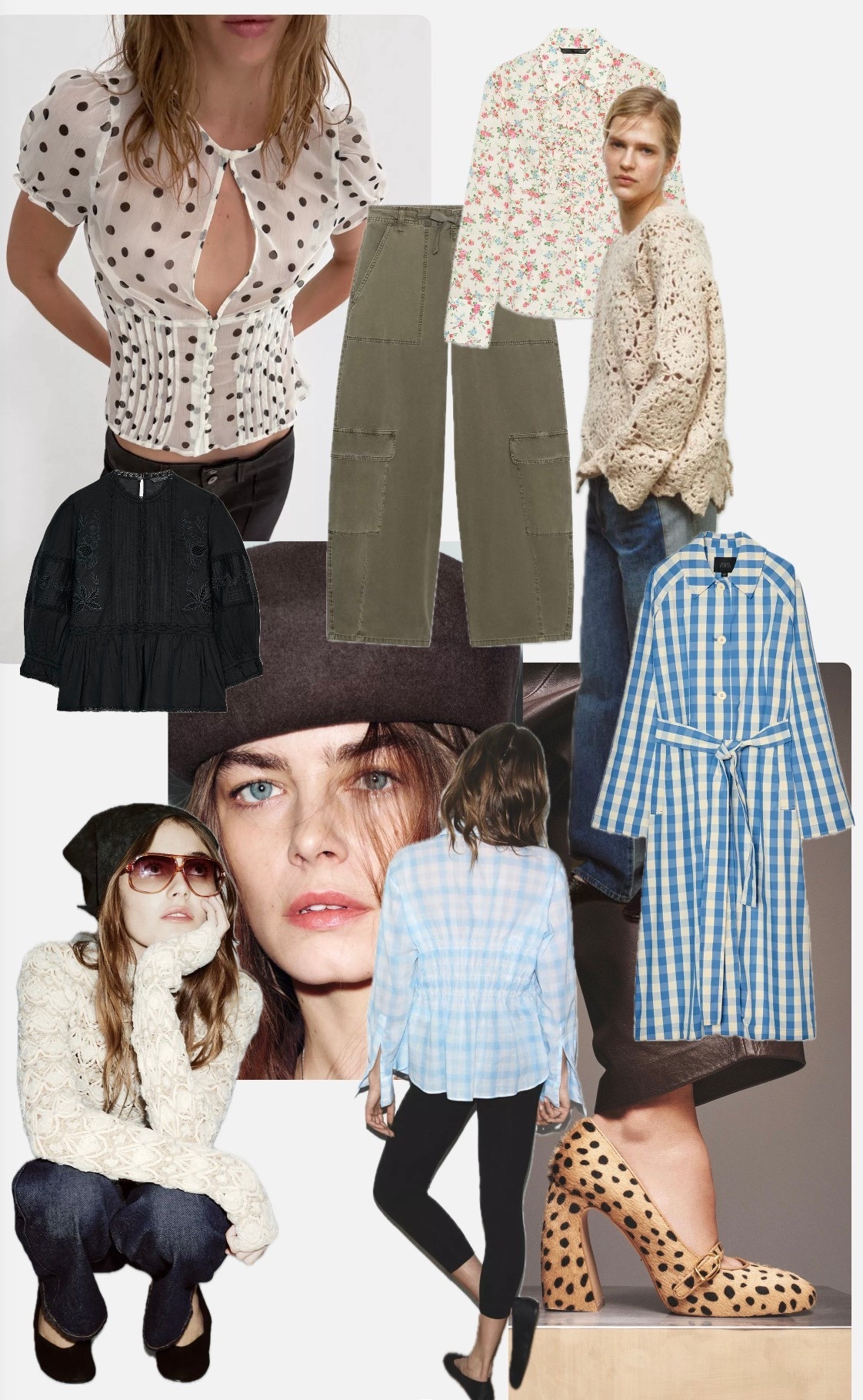 What’s in my #zara basket for #spring 

#newin #check #polkadot #crochet #sheer #embroidery #animalprint 

#LTKfamily #LTKspring #LTKuk