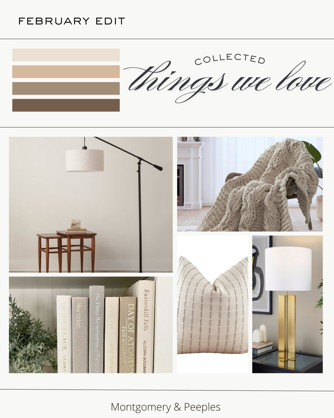 After the sparkle of the holidays, we’re leaning into something softer 🤍 February’s Collected: Our Favorite Things is all about calm, comfort, and a grounded, natural palette.

Think a chunky throw that invites you to stay awhile, a round wooden farmer’s table made for slow dinners and conversation, and a natural fiber rug that adds warmth and texture without overwhelming a space. Simple. Tactile. Timeless.

Shop our February edit and bring a little softness and intention into your home.
#LTKHome #CollectedStyle #NeutralInteriors #CozyLayers #ShopTheLook #TimelessDesign 

 #LTKHome