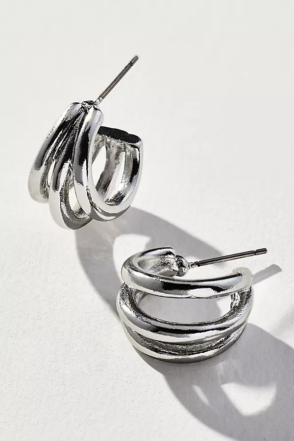 Triple Huggie Hoop Earrings | Anthropologie (US)