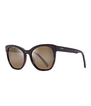 Maui Jim Women's Alulu Polarized HCL� Bronze Lens Tortoise Cat Eye Sunglasses - Dark Tortoise | Dillard's
