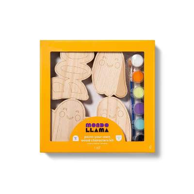 4pk Paint Your Own Wood Spooky Kit - Mondo Llama™ | Target