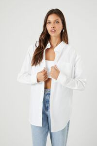 Oversized Poplin Shirt | Forever 21 (US)