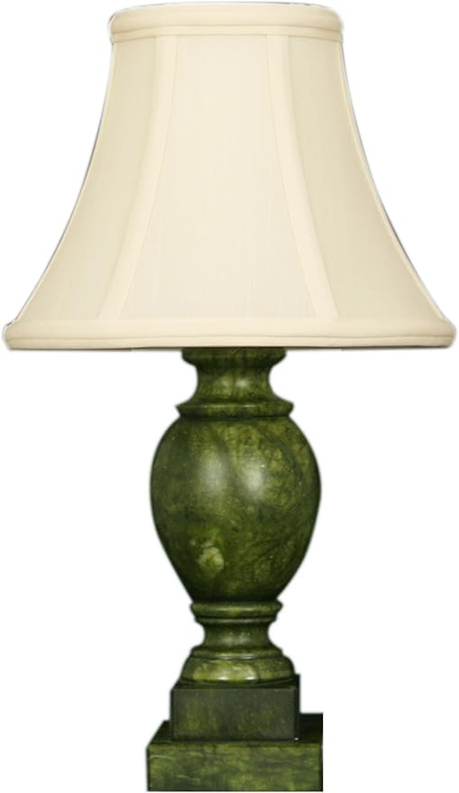 Royal Designs Champagne Alabaster Mini Lamp with White Bell Lampshade | Amazon (US)