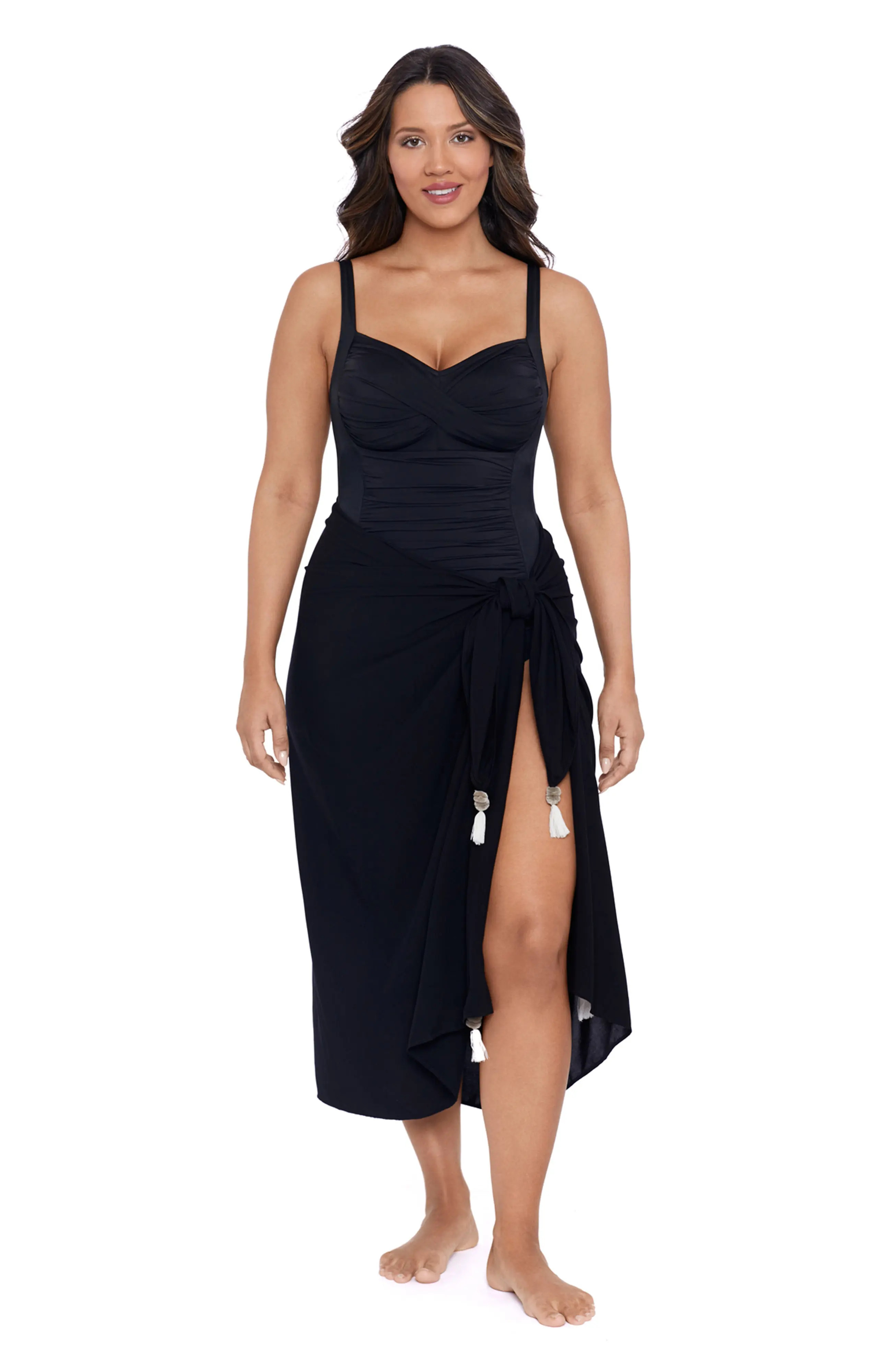 Adjustable Side Tie Tassel Pareo Swimsuit Coverup (Women) | Nordstrom | Nordstrom