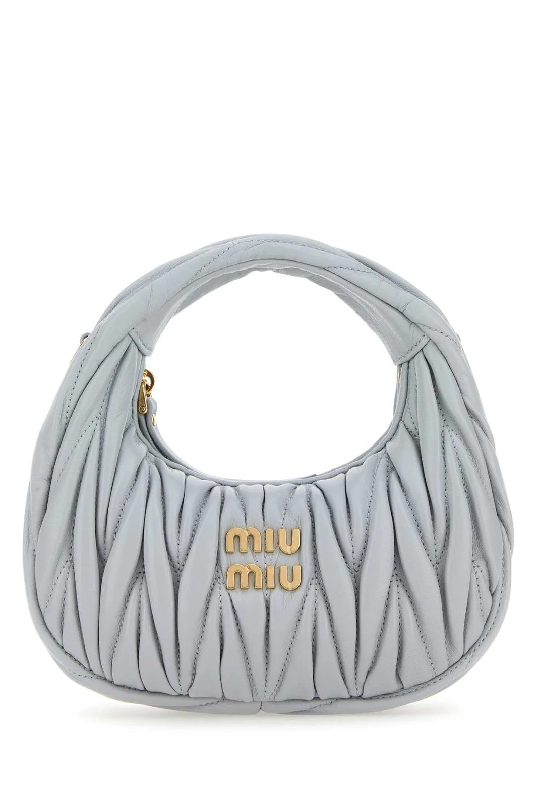 Miu Miu Logo Lettering Zipped Shoulder Bag | Cettire Global