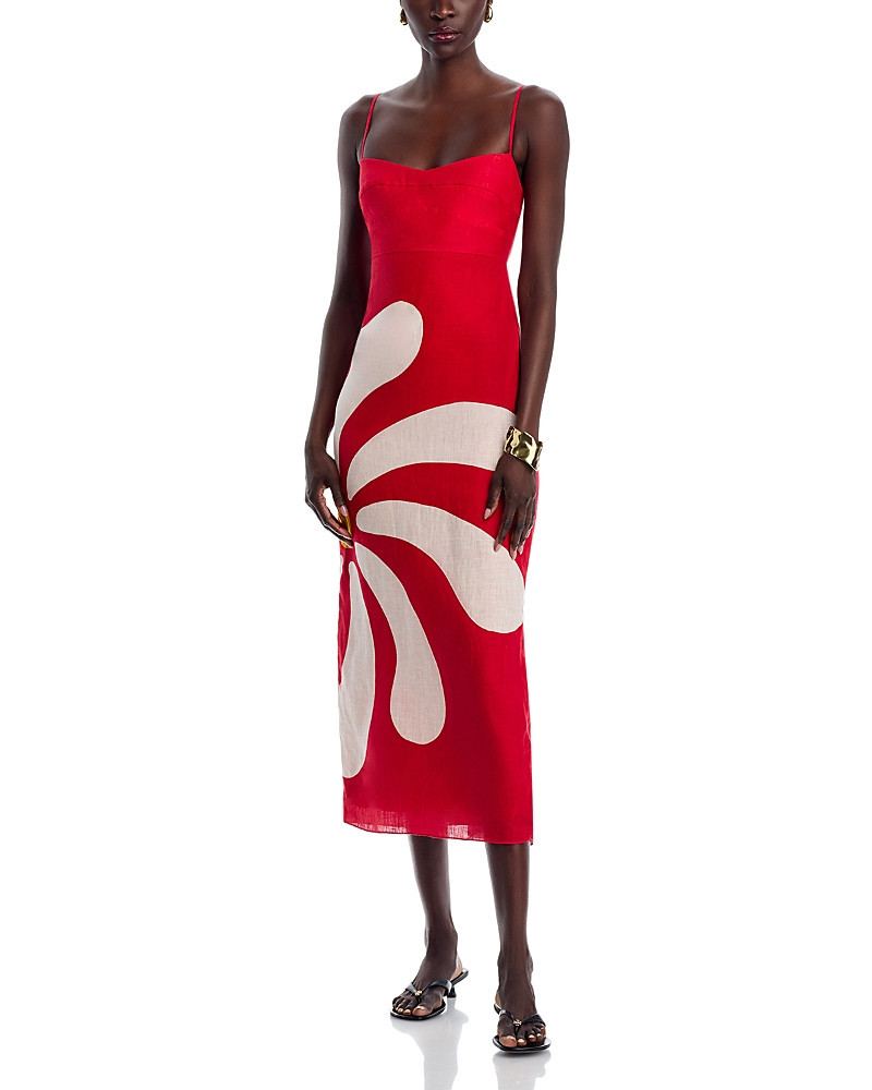 Cala de la Cruz Paloma Linen Midi Dress | Bloomingdale's (US)