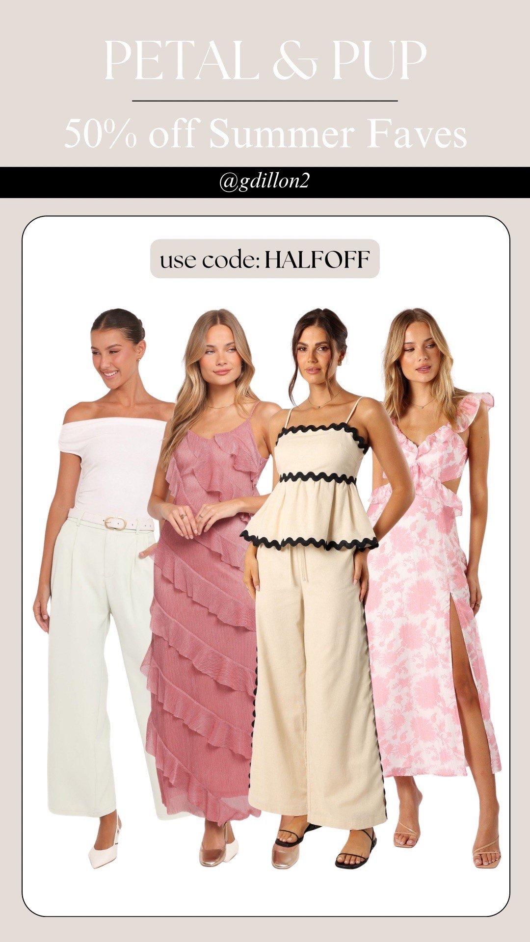 50% off Summer Faves with code: HALFOFF

#LTKootd #LTKSaleAlert #LTKSeasonal