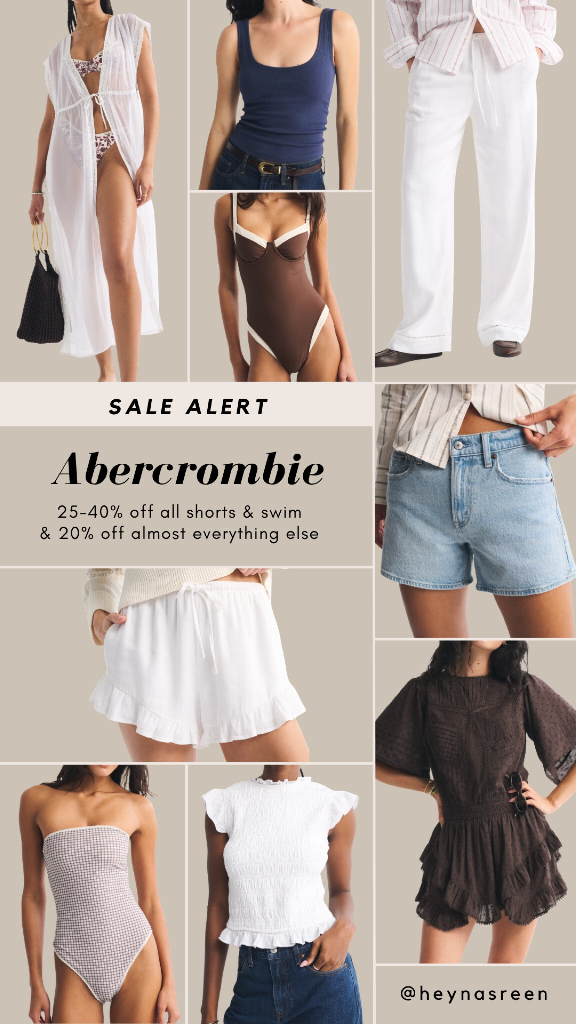 It's the last day of Abercrombie's summer sale! Get 25-40% off all shorts and swim plus 20% off almost everything else including some of my favorite spring pieces

#LTKSaleAlert