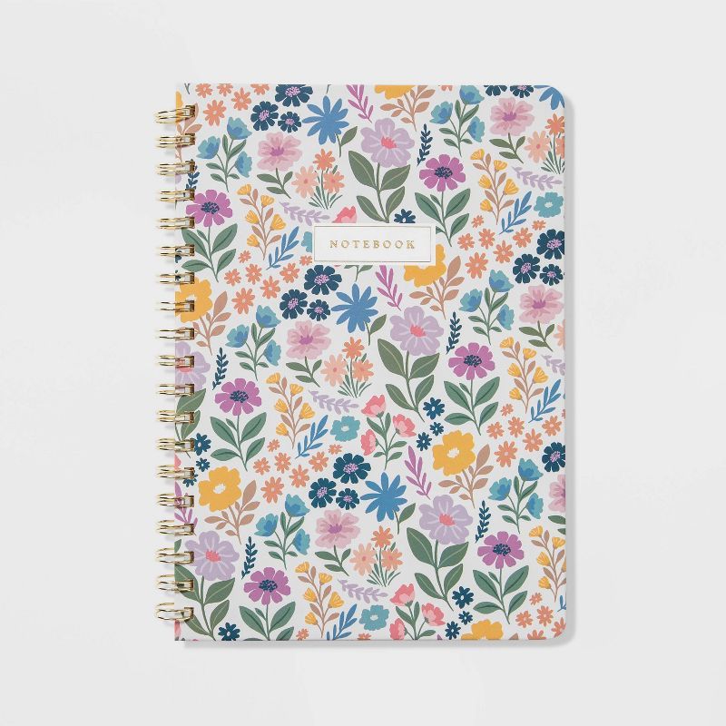 192 Sheet College Ruled Journal 7"x10" Ditzy Floral - Threshold™ | Target