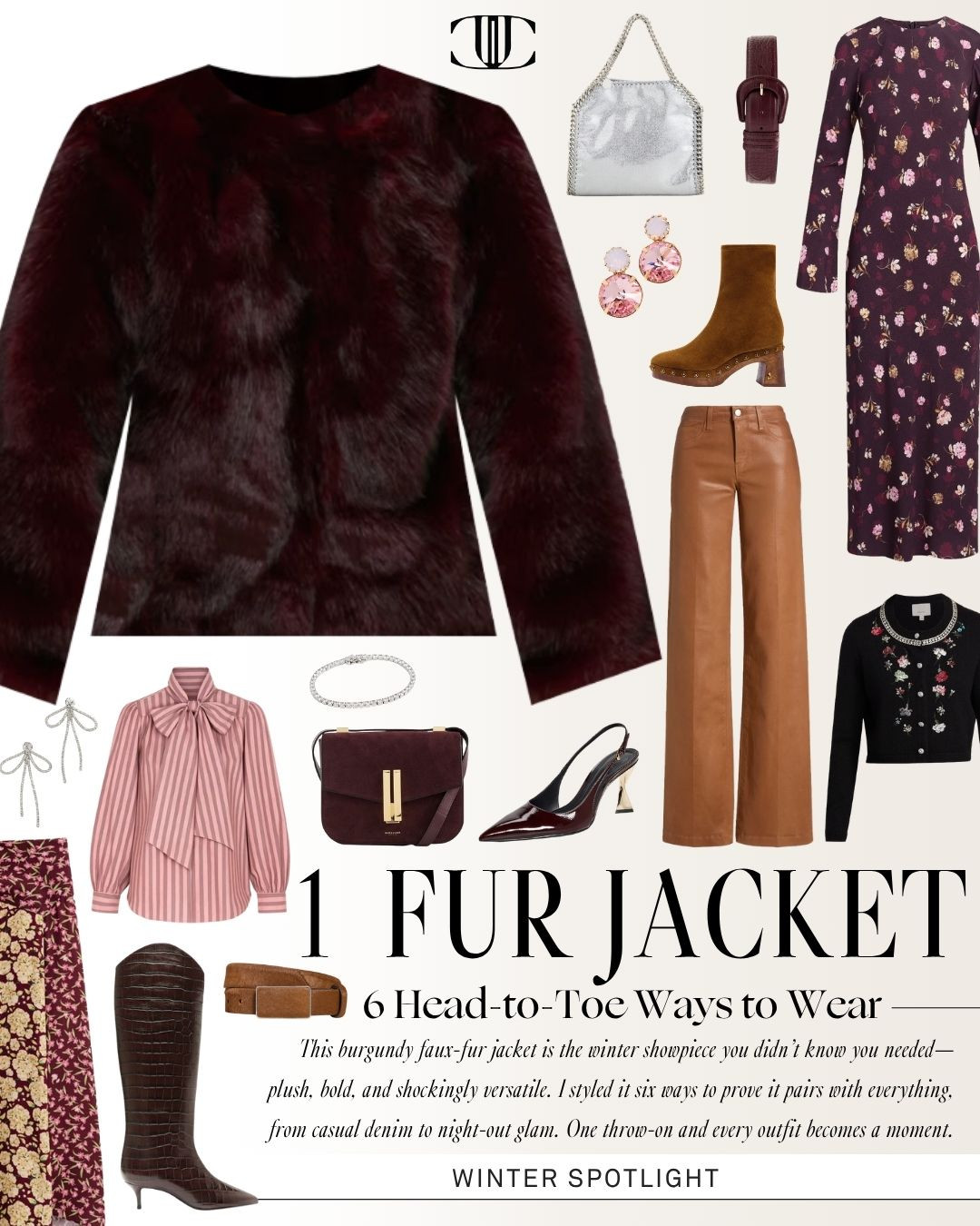 6 Ways to Style a Fur Jacket This Winter ✨🧣
Meet your new winter hero piece: the faux fur jacket. I took this classic, cozy layer and styled it six completely different ways—from polished office looks to weekend denim, feminine florals, chic monochrome, and elevated neutrals.
If you want versatility, warmth, and a touch of glamour… this is the jacket of the season.

Think winter florals with tall boots, tonal knits with texture, polished trousers for a dressier moment, and denim looks that feel effortlessly cool. Each outfit is wearable, warm, and easy to recreate with pieces you may already own.

👉 Save this post for winter outfit inspiration
👉 Shop every look on my LTK

#LTKOver40 #LTKHoliday