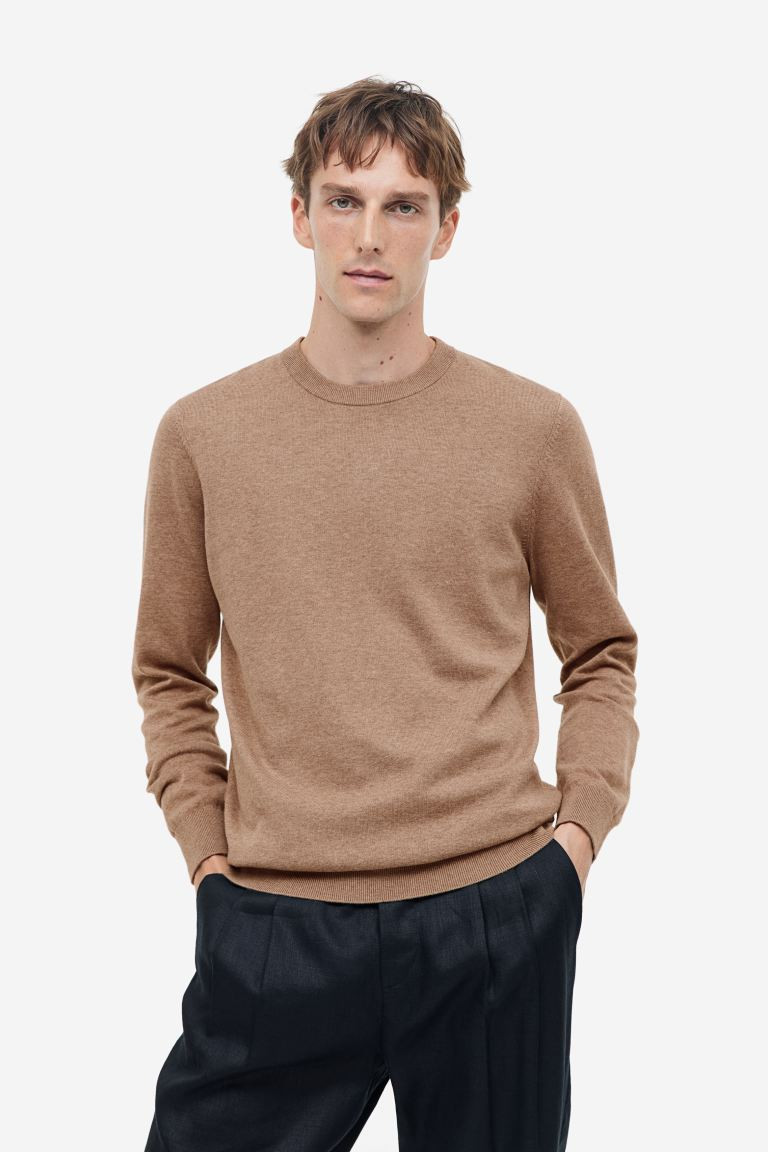 Slim Fit Fine-knit Cotton Sweater | H&M (US + CA)